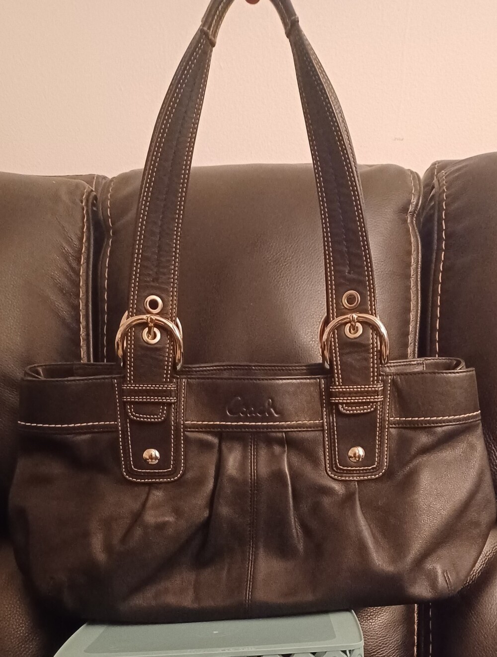 Coach Black Leather Purse